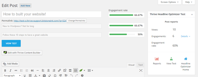 thrive headline optimizer