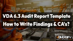 VDA 6.3 Audit Report Template: How to Write Findings and Corrective Actions [2026]