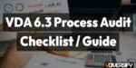 VDA 6.3 Process Audit Checklist Complete Guide for Beginners [2026]