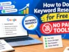 How to Do Keyword Research for Free (No Paid Tools)